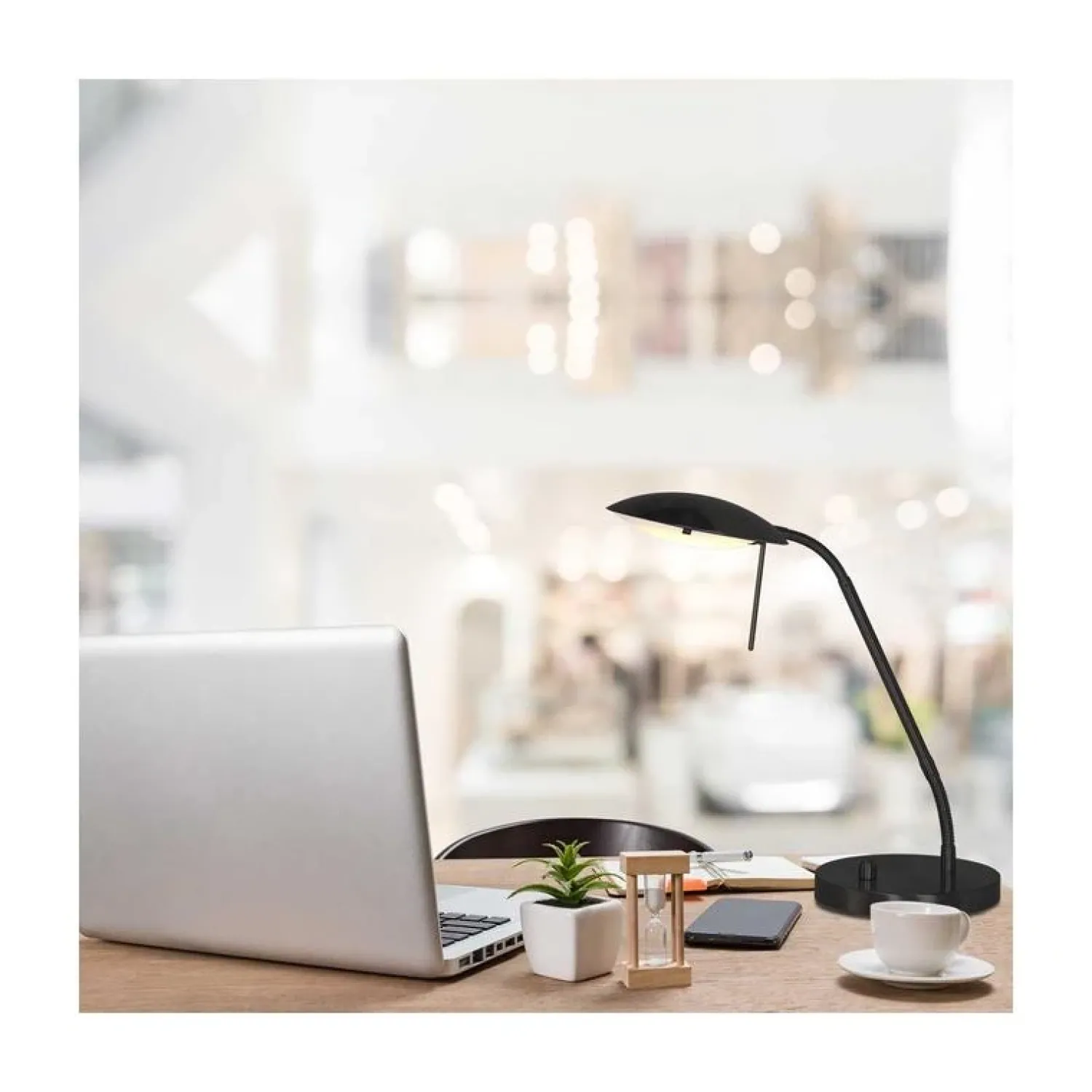 Steinmex Bureaulampen|Fargo 1-lichts Bureaulamp Zwart