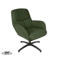 Label51 Fauteuils|Fauteuil Chill Zone Forest Boucle Zwarte poot