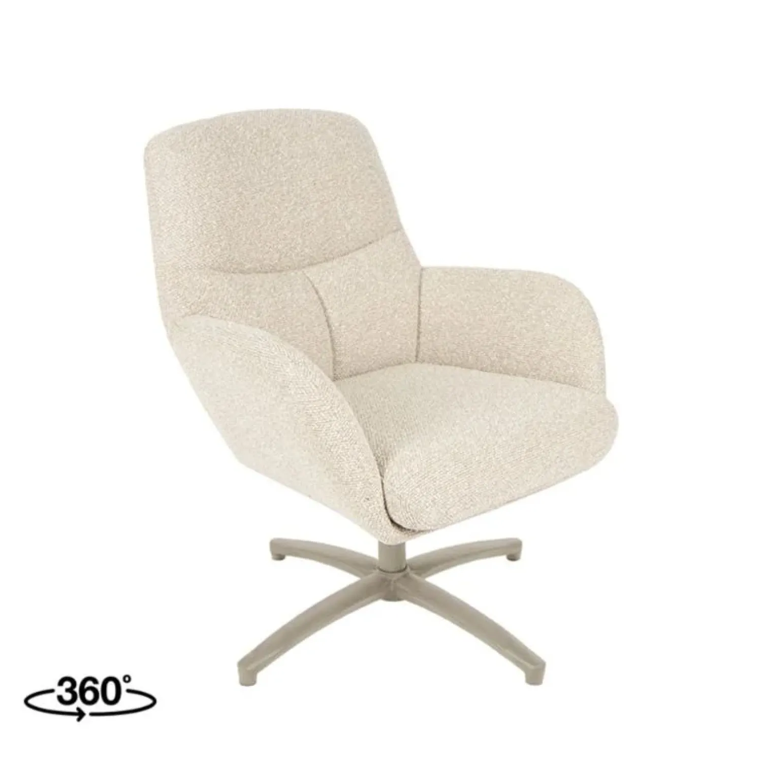Label51 Fauteuils|Fauteuil Chill Zone Naturel Boucle Taupe poot