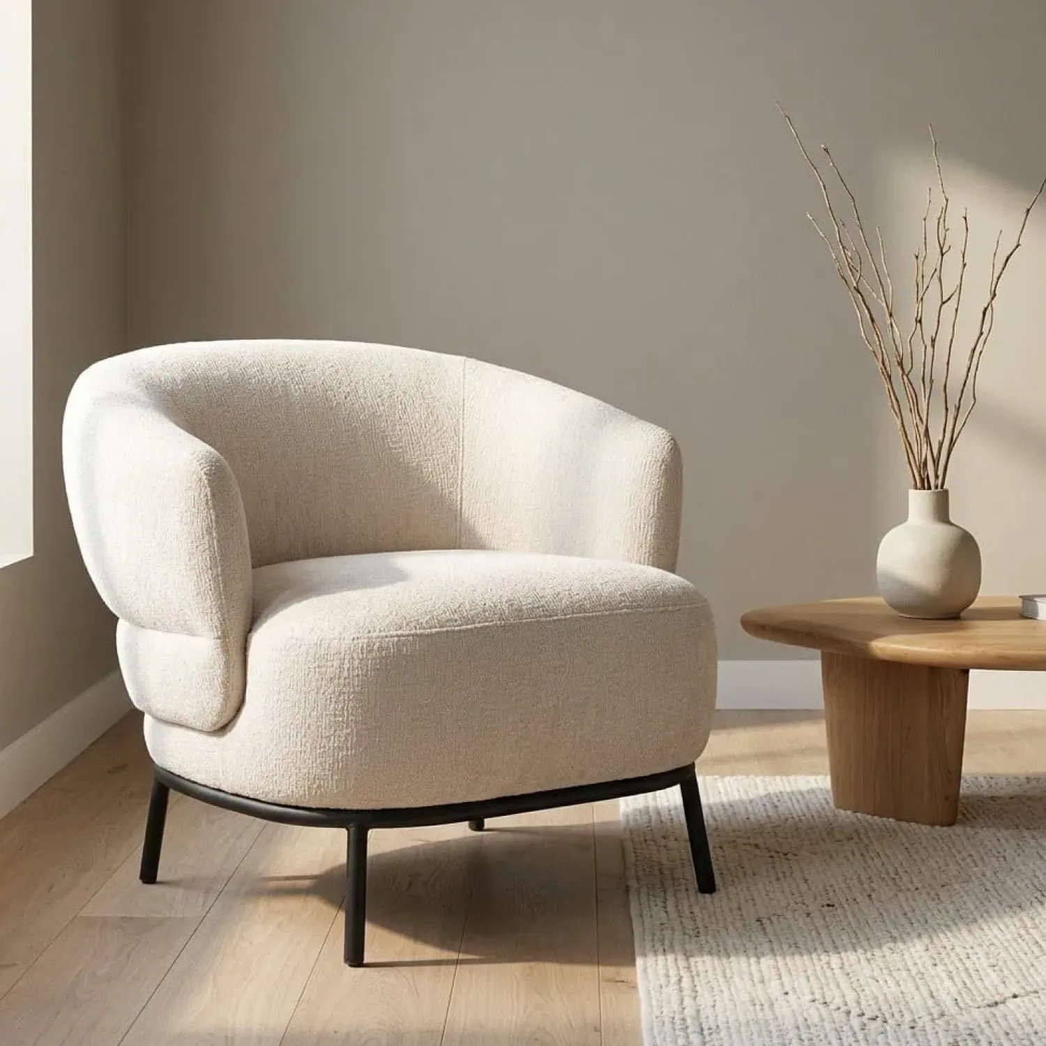 Eleonora Fauteuils|Fauteuil David Beige 84cm