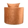 Label51 Fauteuils|Fauteuil Evy Oker Velours 90cm