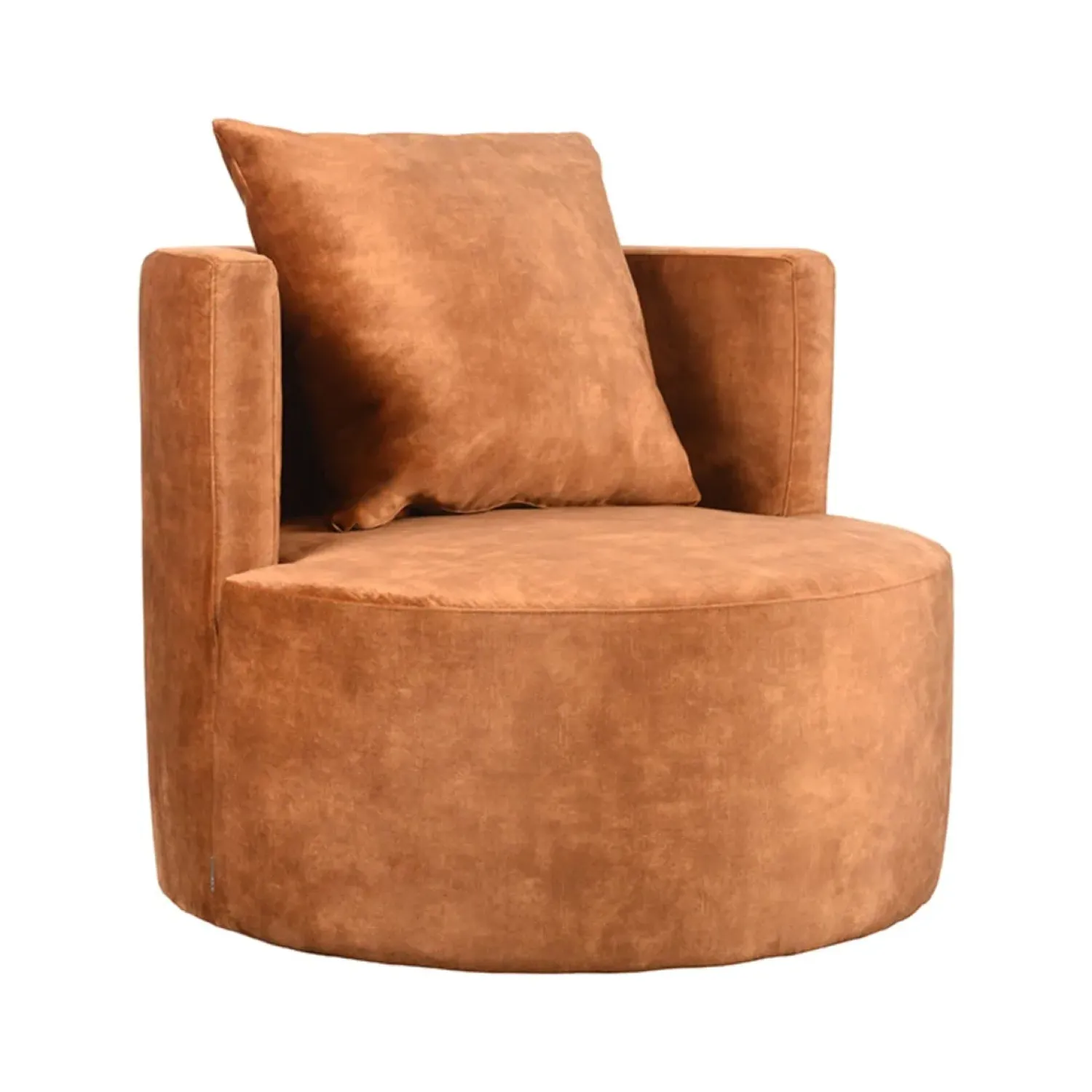 Label51 Fauteuils|Fauteuil Evy Oker Velours 90cm