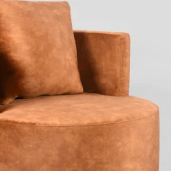 Label51 Fauteuils|Fauteuil Evy Oker Velours 90cm