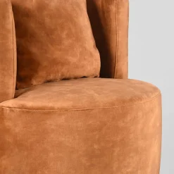 Label51 Fauteuils|Fauteuil Evy Oker Velours 65cm
