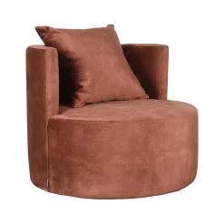 Label51 Fauteuils|Fauteuil Evy Rust Velours 90cm