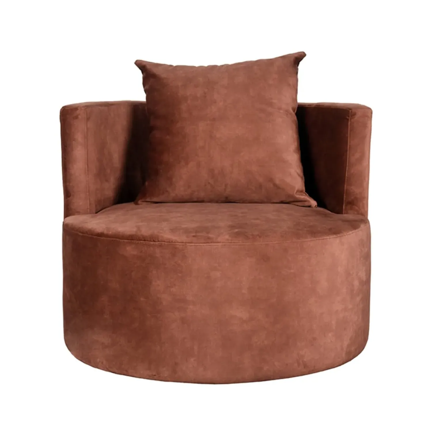 Label51 Fauteuils|Fauteuil Evy Rust Velours 90cm