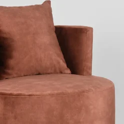 Label51 Fauteuils|Fauteuil Evy Rust Velours 90cm
