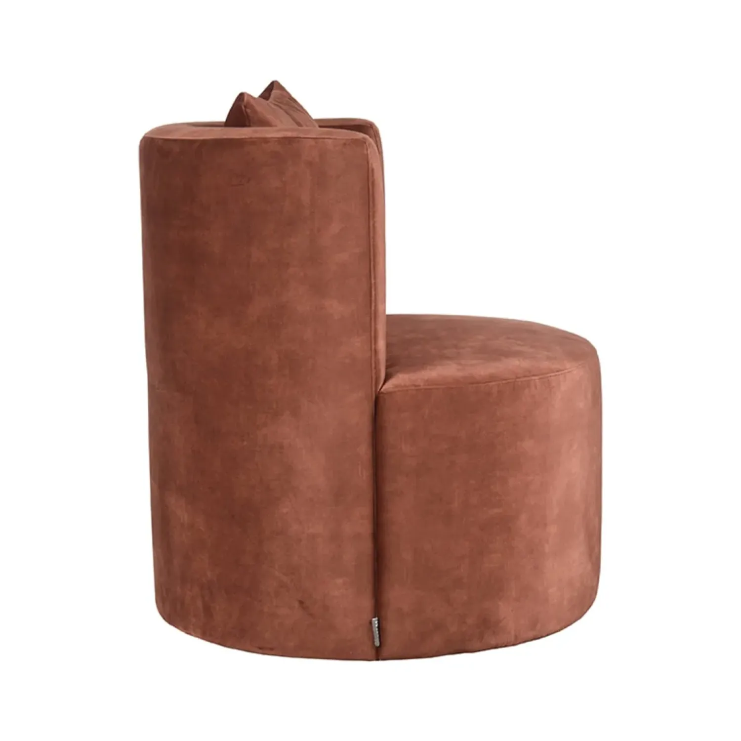 Label51 Fauteuils|Fauteuil Evy Rust Velours 65cm