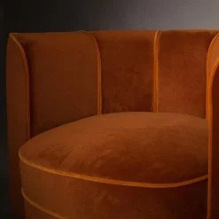 Dutchbone Fauteuils|Fauteuil Flower Oranje