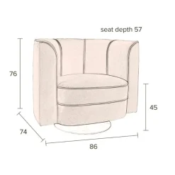 Dutchbone Fauteuils|Fauteuil Flower Oranje