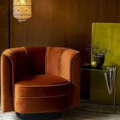 Dutchbone Fauteuils|Fauteuil Flower Oranje