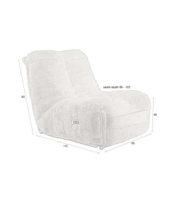 Dutchbone Fauteuils|Fauteuil Hamilton Bruin 85cm