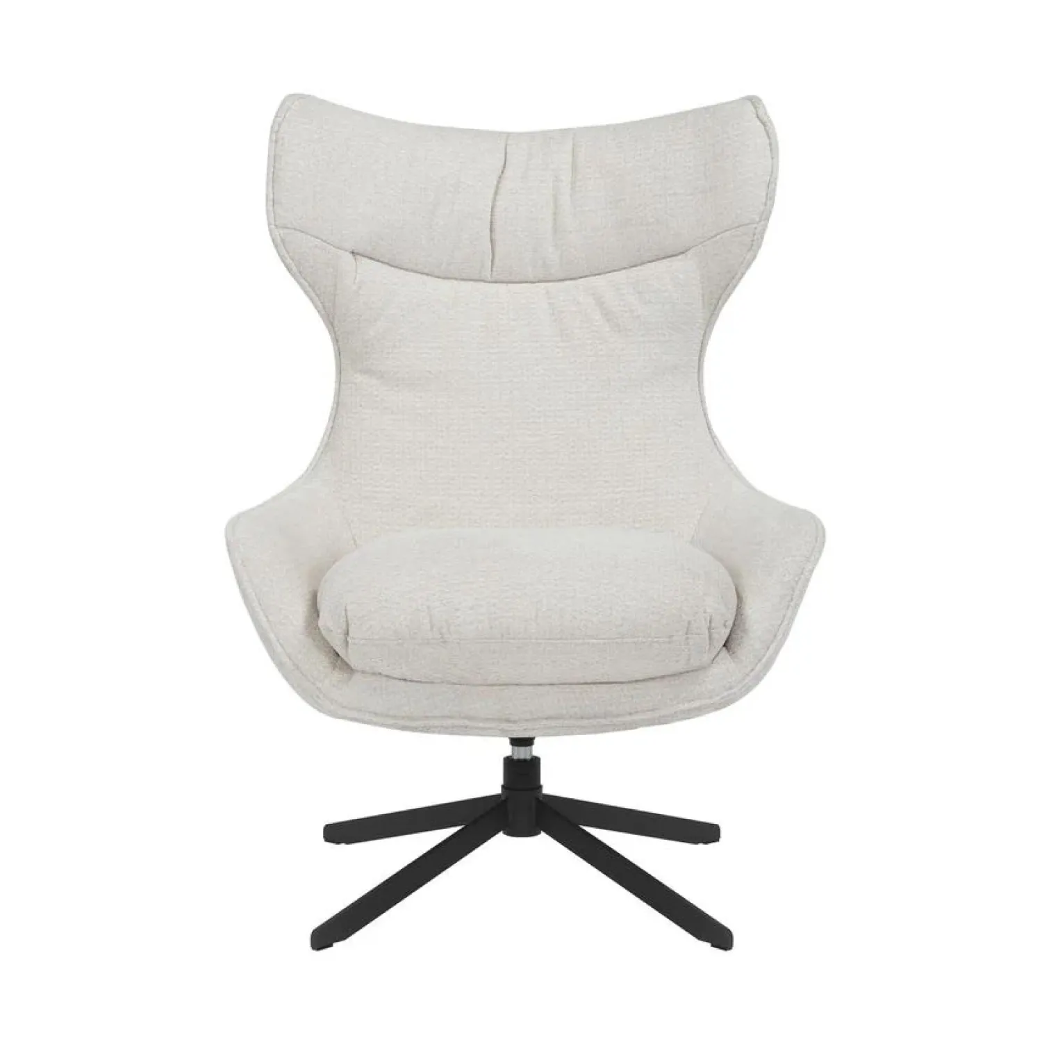 Furndea Fauteuils|Fauteuil Hannah met voetenbank Gebroken wit