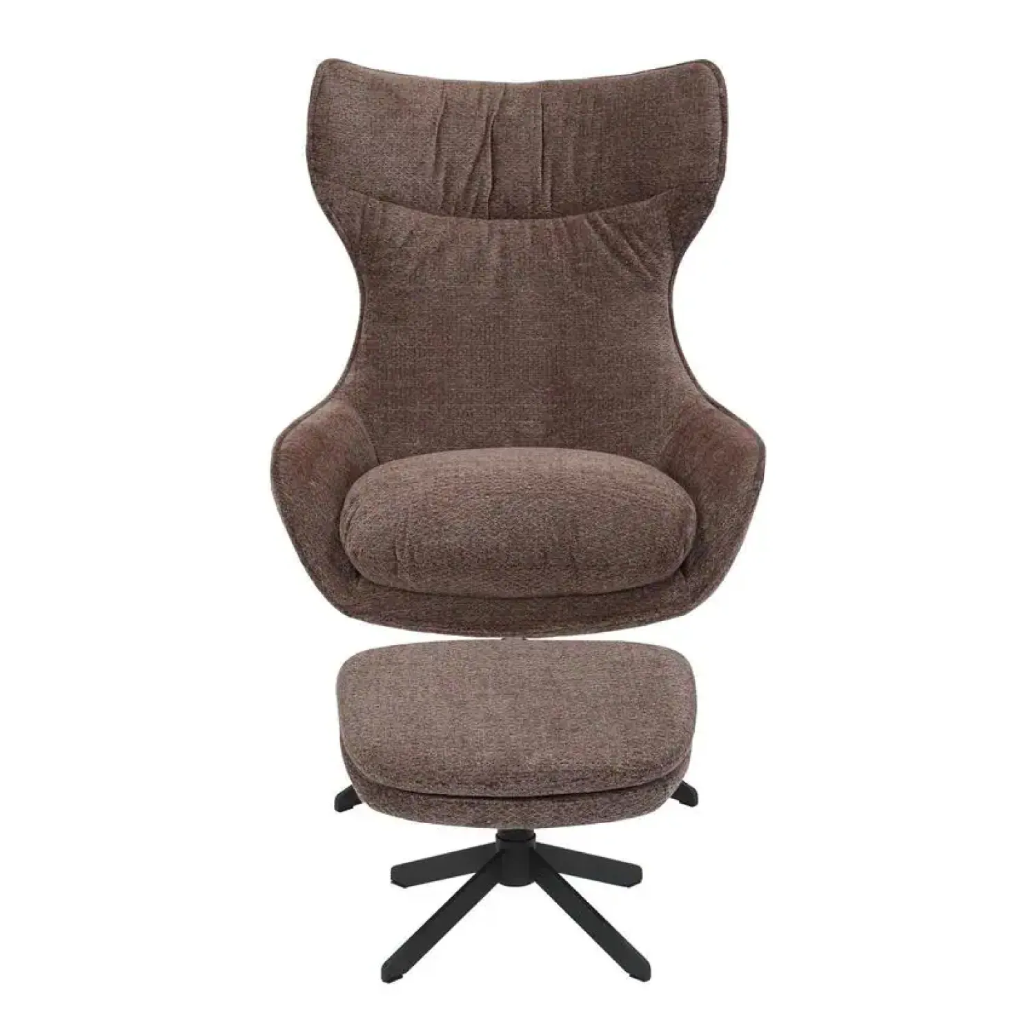 Furndea Fauteuils|Fauteuil Hannah met voetenbank Paars