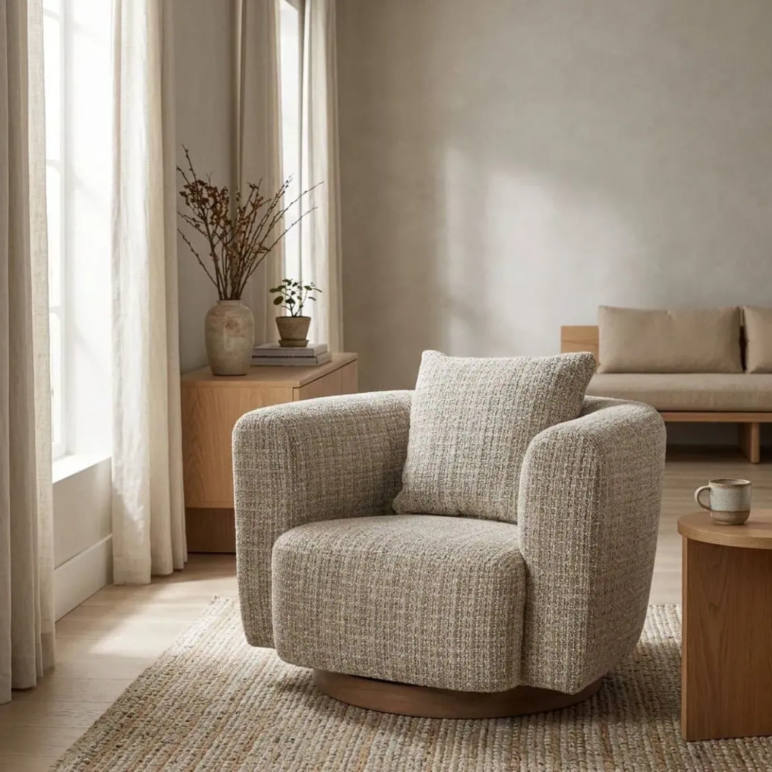 Eleonora Fauteuils|Fauteuil Jordan taupe