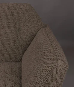 Dutchbone Fauteuils|Fauteuil Kate Bouclé Camel 94cm