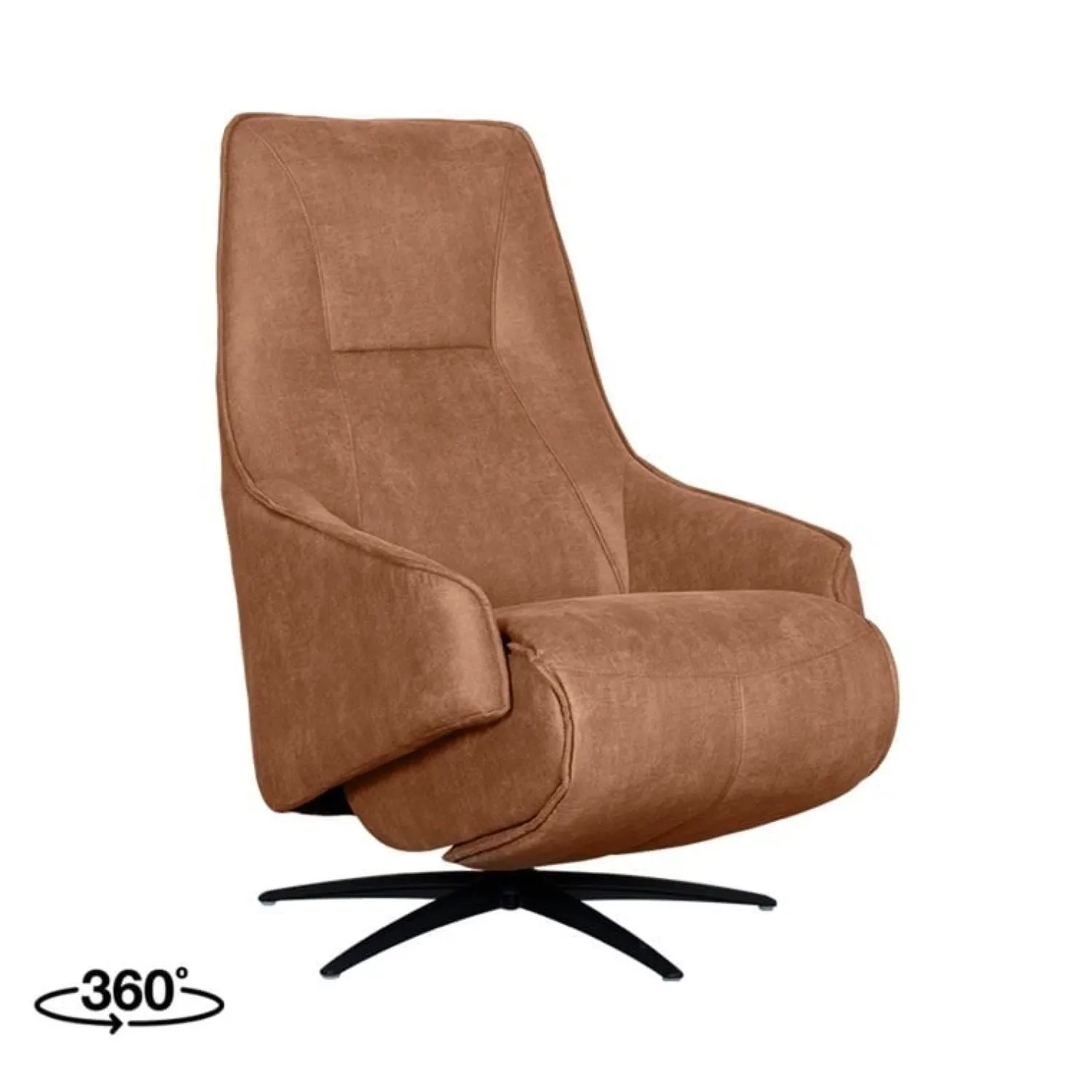 Label51 Fauteuils|Fauteuil Odense Cognac Microleder