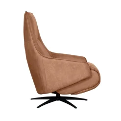 Label51 Fauteuils|Fauteuil Odense Cognac Microleder