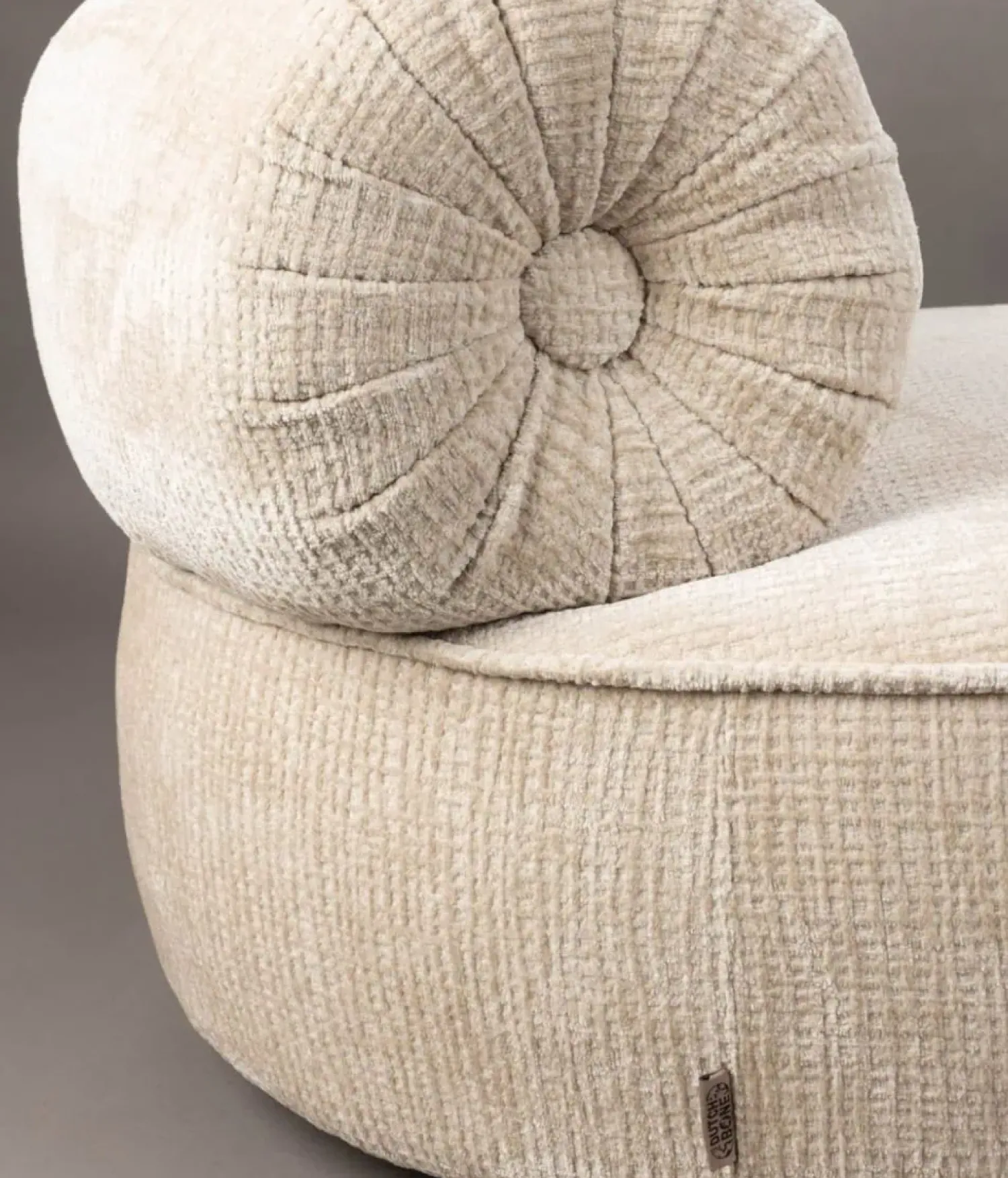 Dutchbone Fauteuils|Fauteuil Tilbury Beige 100cm
