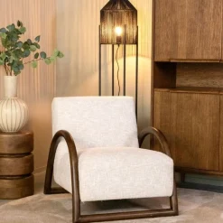 Label51 Fauteuils|Fauteuil Viggo Naturel Boucle Eiken
