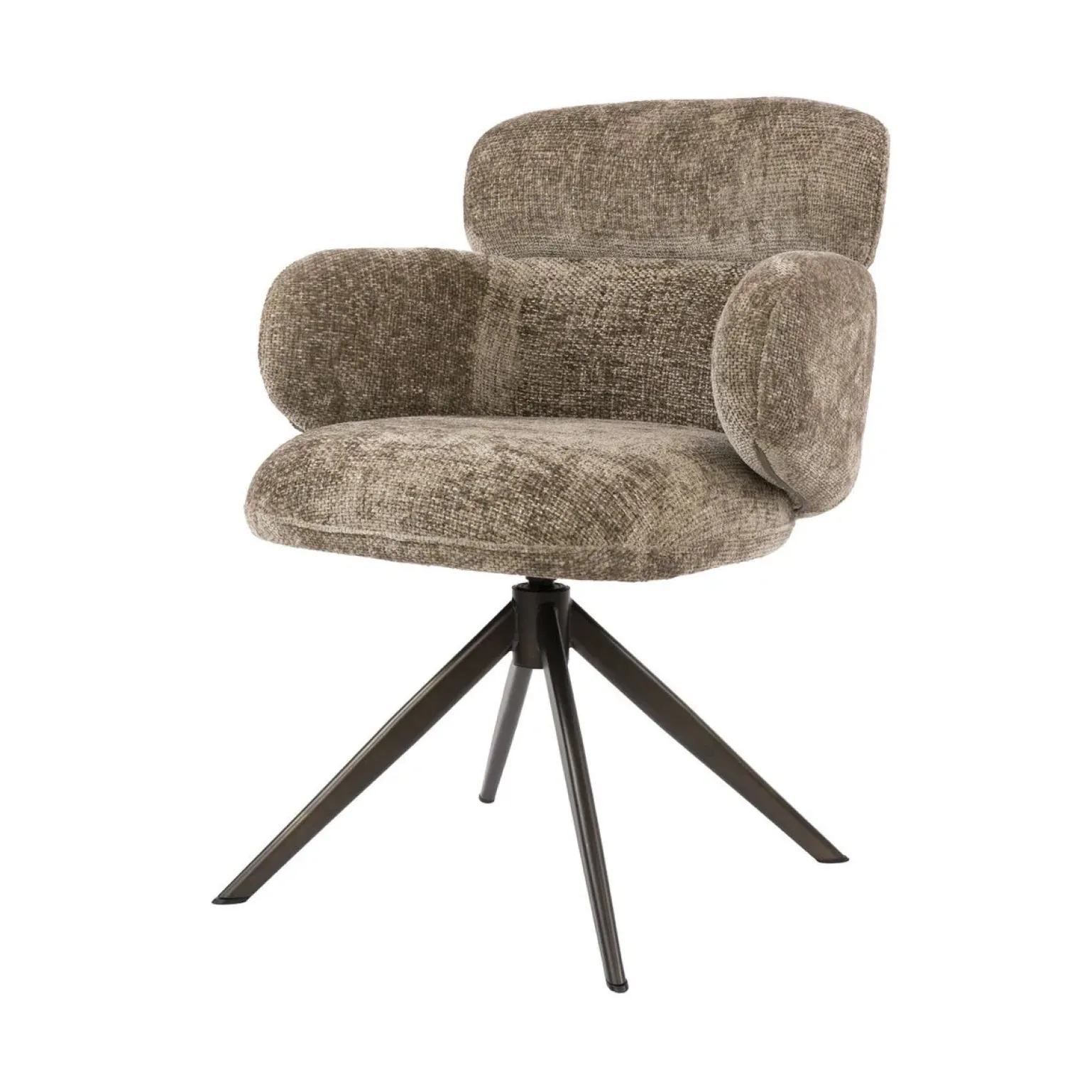 Kalfort Eetkamerstoelen|Federico Eetkamerstoel Hoven Champagne-bruin