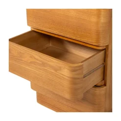 WOOOD Ladenkasten|Industriele Kasten|Fejo Ladekast 4 lades Naturel 40cm