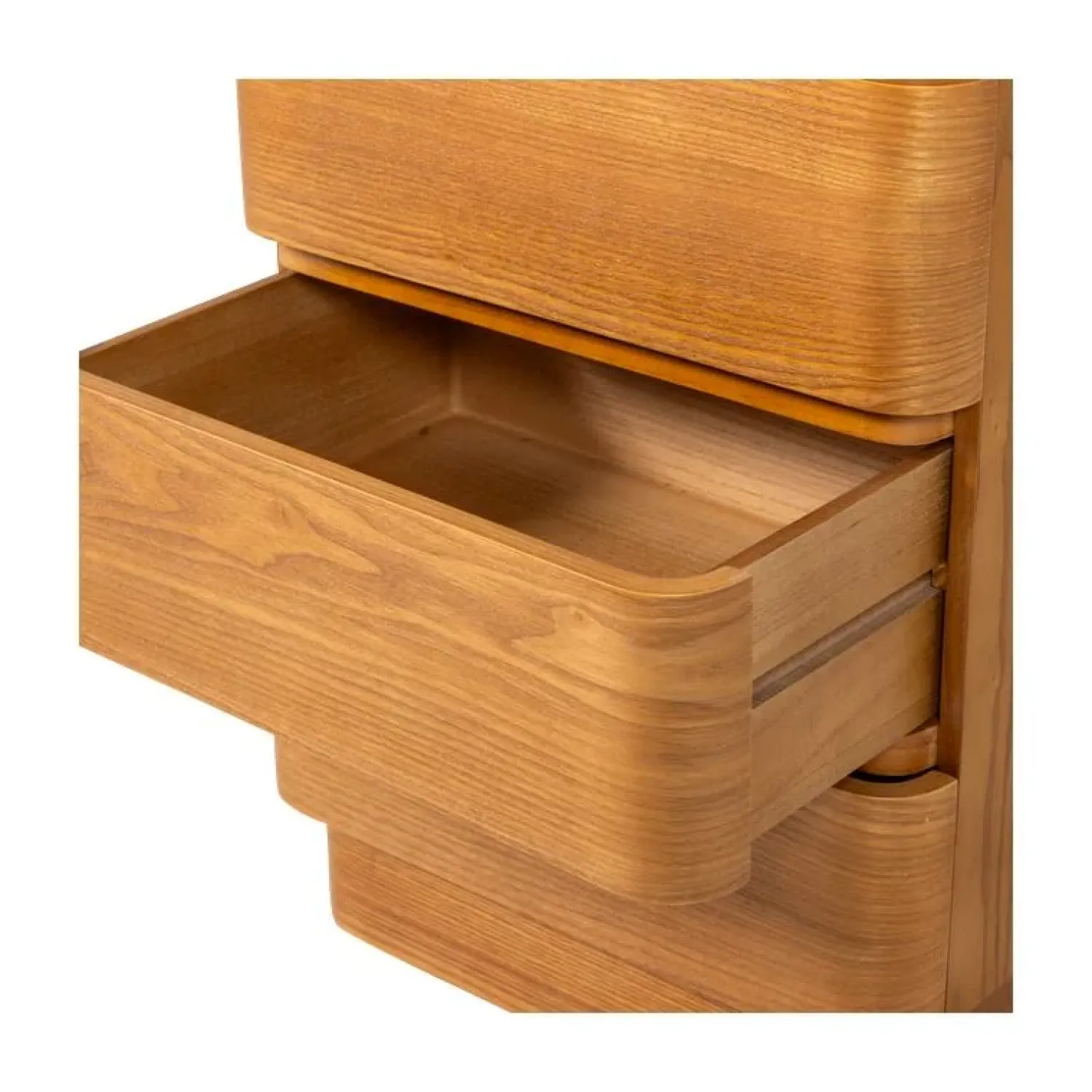 WOOOD Ladenkasten|Industriele Kasten|Fejo Ladekast 4 lades Naturel 40cm