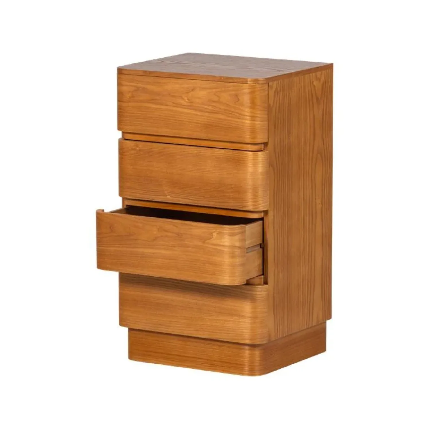 WOOOD Ladenkasten|Industriele Kasten|Fejo Ladekast 4 lades Naturel 40cm