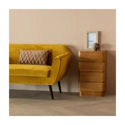 WOOOD Ladenkasten|Industriele Kasten|Fejo Ladekast 4 lades Naturel 40cm