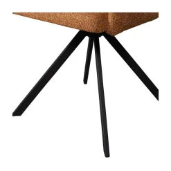 WOOOD Eetkamerstoelen|Fenne Draaibare eetkamerstoel geweven stof ginger