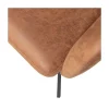 WOOOD Eetkamerstoelen|Fenne Draaibare eetkamerstoel leerlook cognac