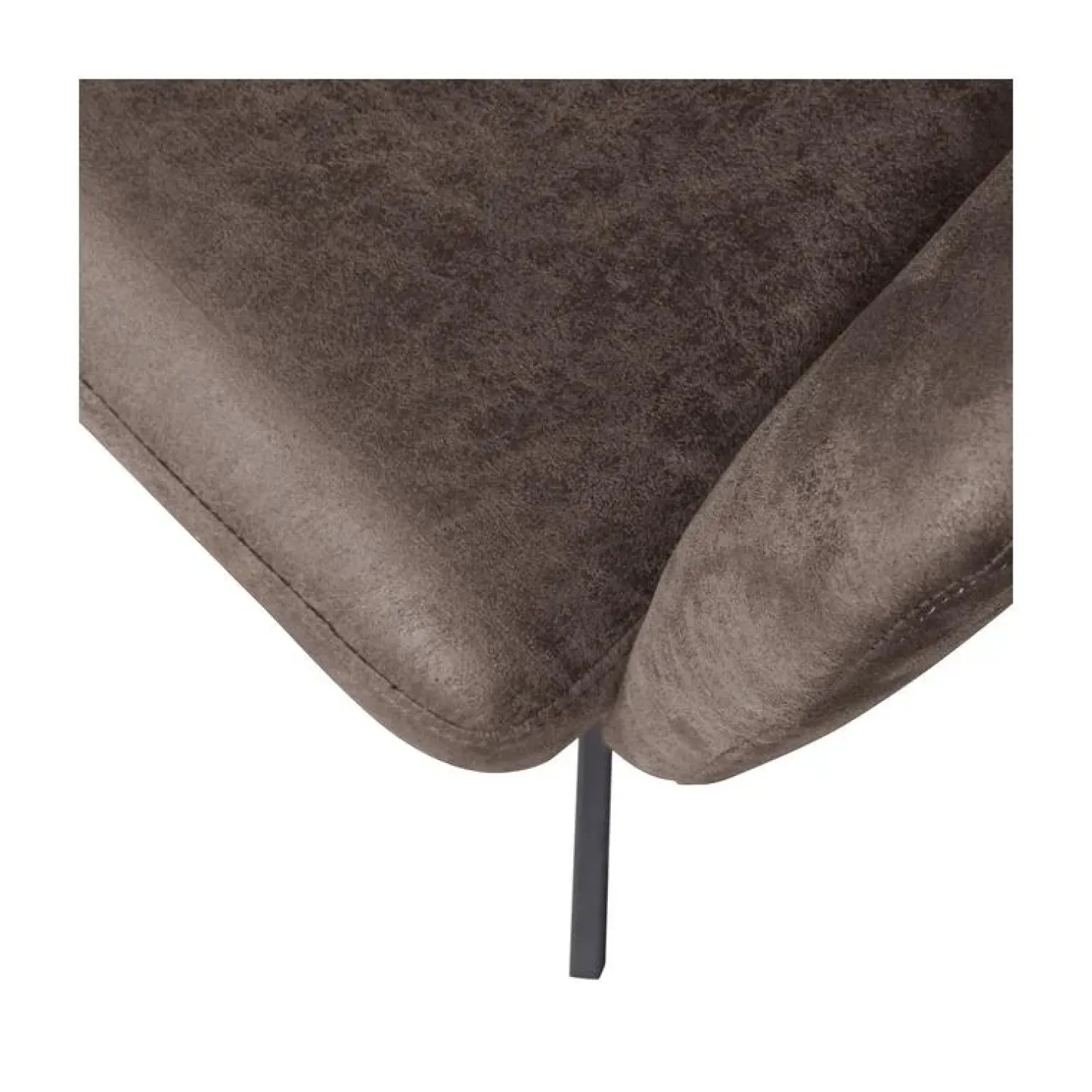 WOOOD Eetkamerstoelen|Fenne Draaibare eetkamerstoel leerlook zwart/grijs
