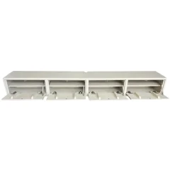 Vane Living Industriele Kasten|Tv Meubels|Fenno Zwevend Tv meubel zand 240cm