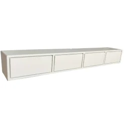 Vane Living Industriele Kasten|Tv Meubels|Fenno Zwevend Tv meubel zand 240cm