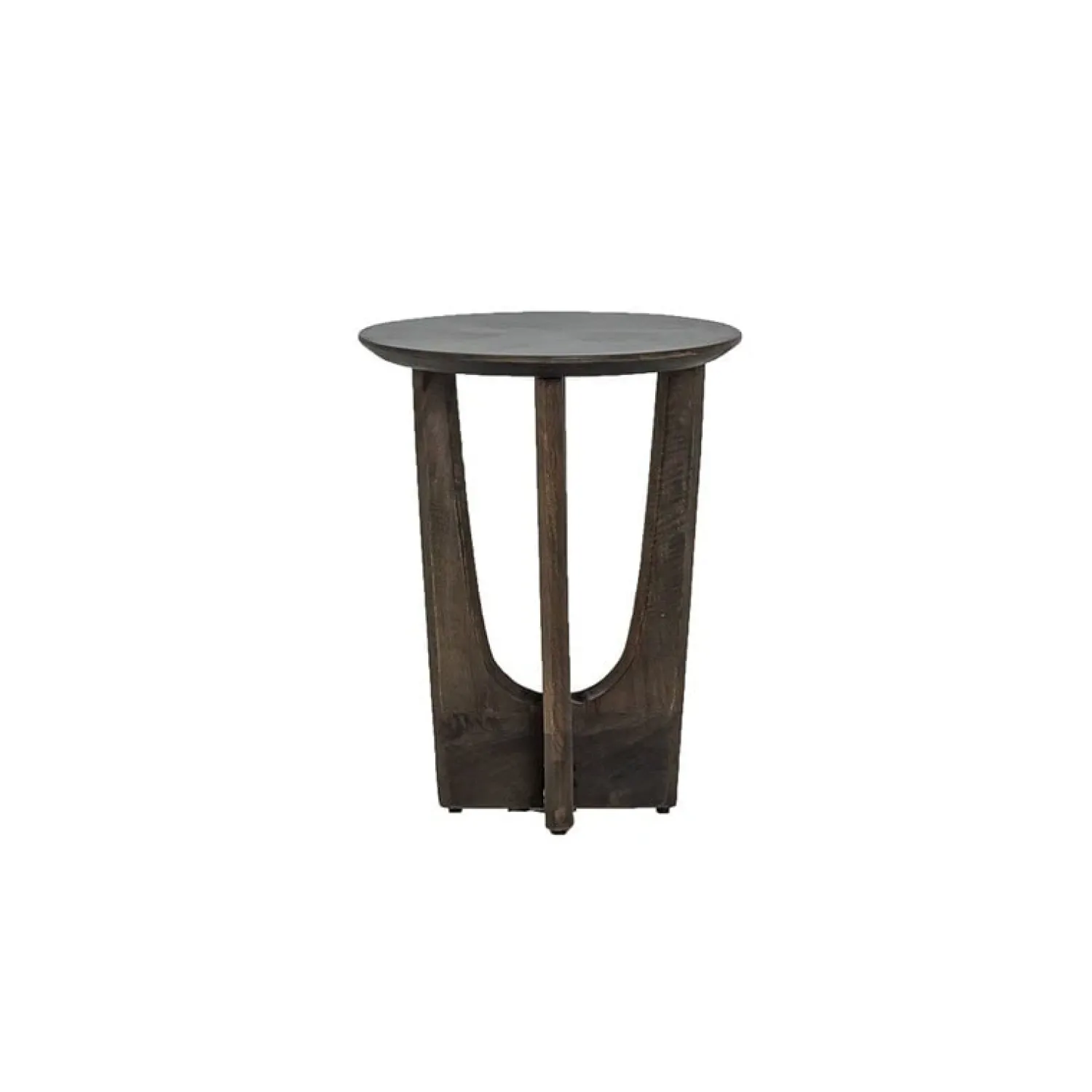 Tower living Bijzettafels|Fermo Bijzettafel rond mangohout olijfbruin 40cm