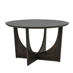 Tower living Eettafels|Fermo Eettafel rond olijfbruin mangohout 130cm