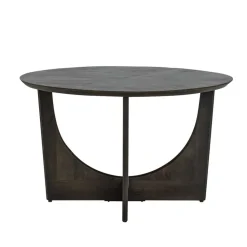 Tower living Eettafels|Fermo Eettafel rond olijfbruin mangohout 130cm