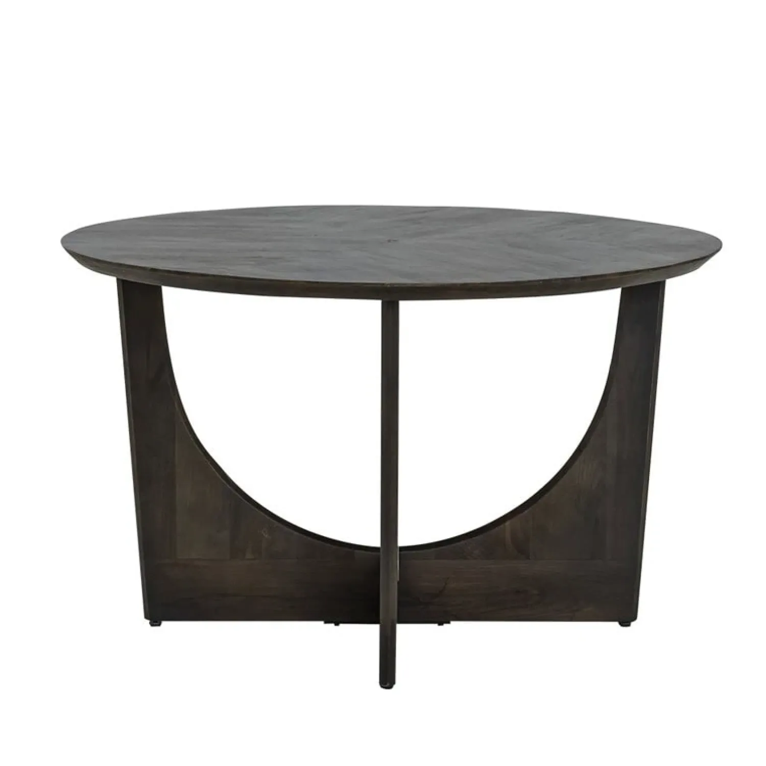 Tower living Eettafels|Fermo Eettafel rond olijfbruin mangohout 130cm