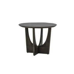 Tower living Salontafels|Fermo Salontafel rond mangohout olijfbruin 60cm