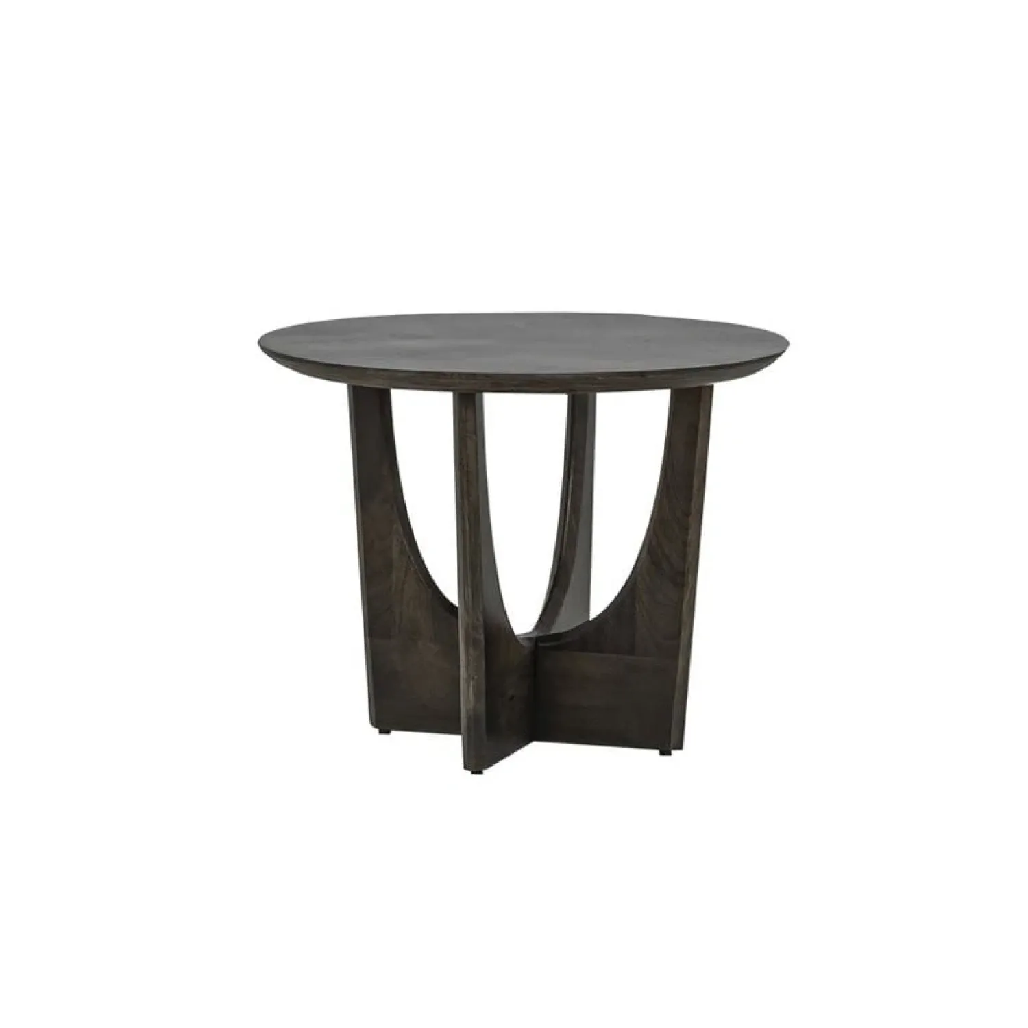 Tower living Salontafels|Fermo Salontafel rond mangohout olijfbruin 60cm