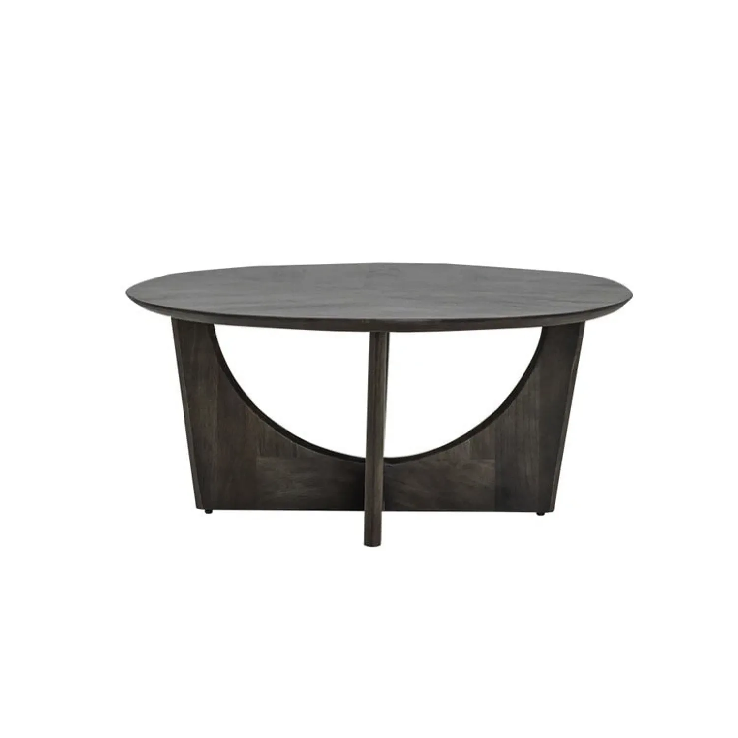 Tower living Salontafels|Fermo Salontafel rond mangohout olijfbruin 90cm