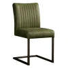 Tower living Eetkamerstoelen|Ferro Eetkamerstoel microvezel groen 47cm