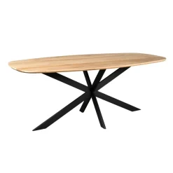 Furndea Eettafels|Ferry Eettafel Deens ovaal Naturel Eiken 180cm
