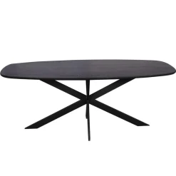 Furndea Eettafels|Ferry Eettafel Deens ovaal Zwart Eiken 200cm