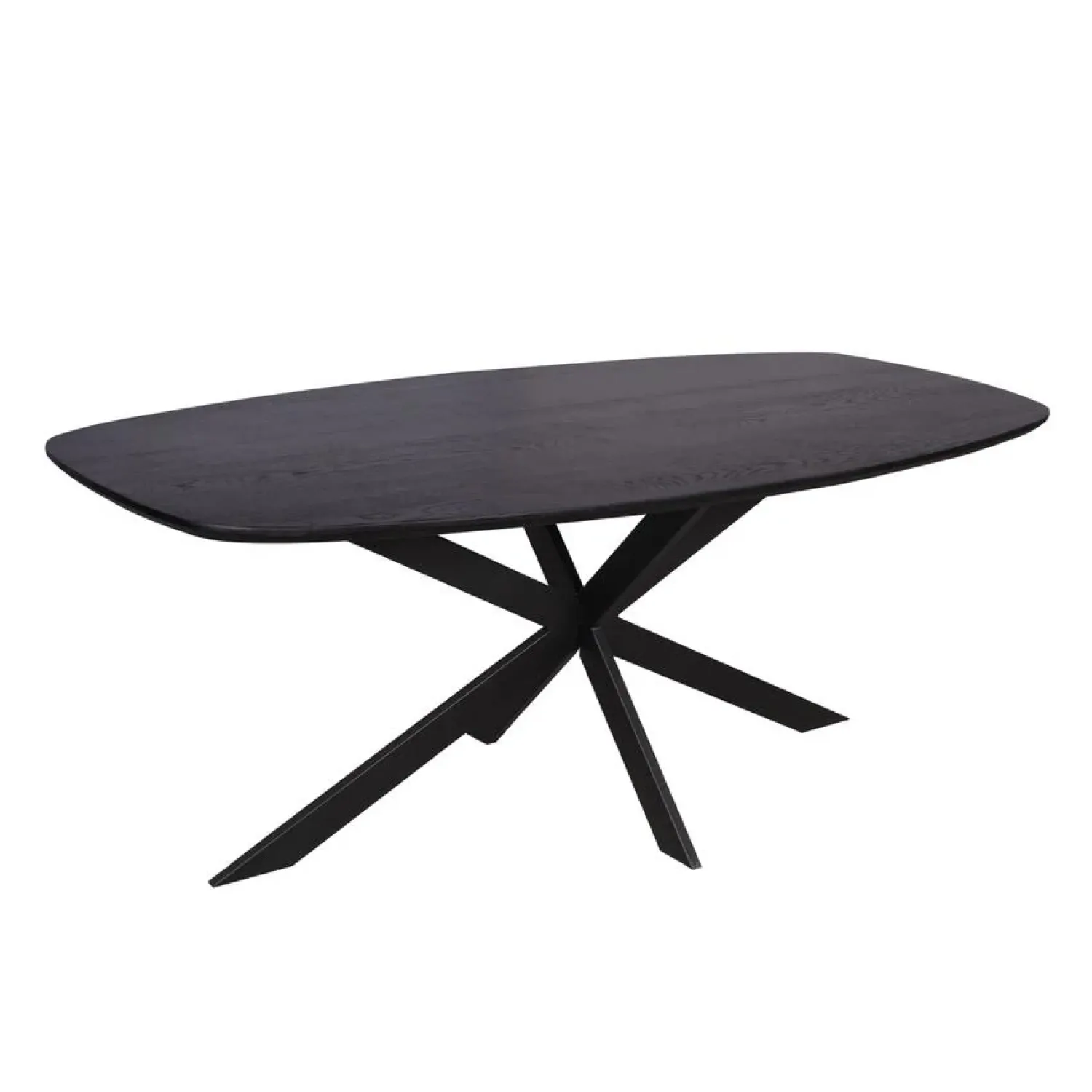 Furndea Eettafels|Ferry Eettafel Deens ovaal Zwart Eiken 200cm