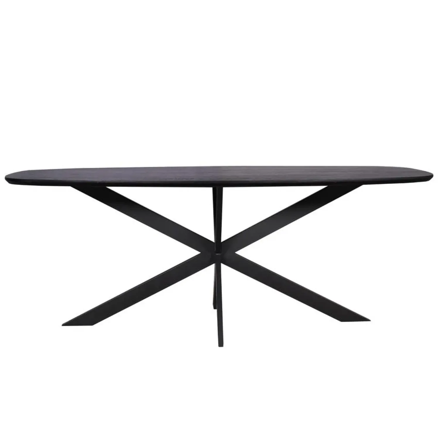 Furndea Eettafels|Ferry Eettafel Deens ovaal Zwart Eiken 200cm