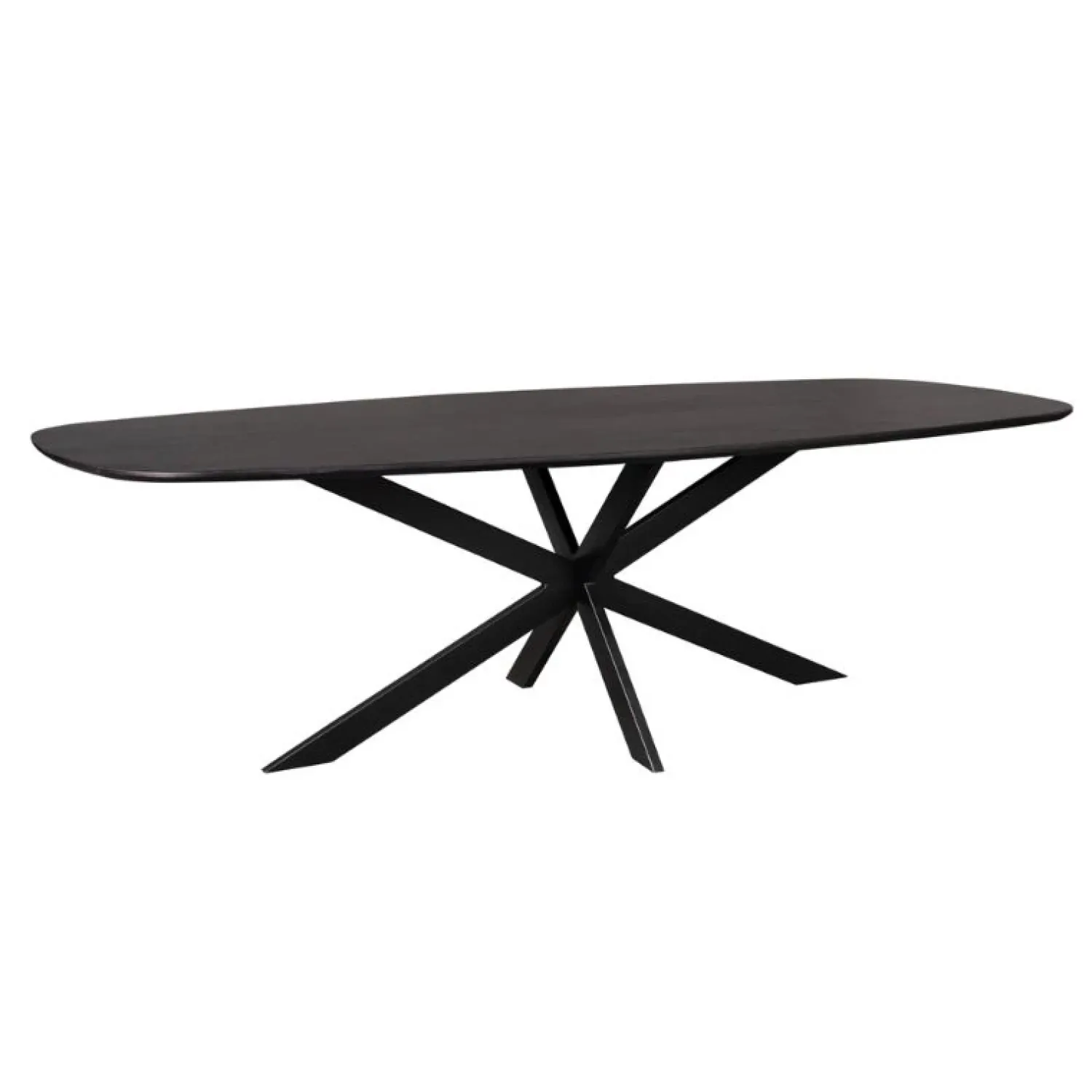 Furndea Eettafels|Ferry Eettafel Deens Ovaal Zwart Eiken 280 cm