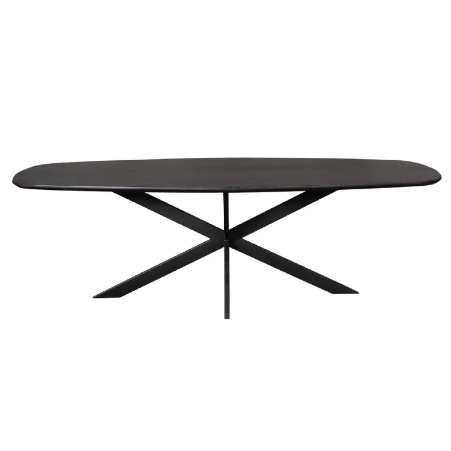 Furndea Eettafels|Ferry Eettafel Deens Ovaal Zwart Eiken 280 cm
