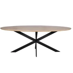 Furndea Eettafels|Ferry Eettafel Ovaal Naturel Eiken 280cm
