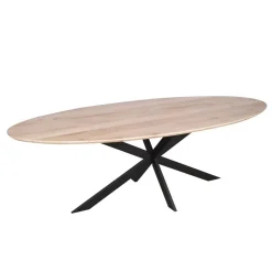 Furndea Eettafels|Ferry Eettafel Ovaal Naturel Eiken 210cm